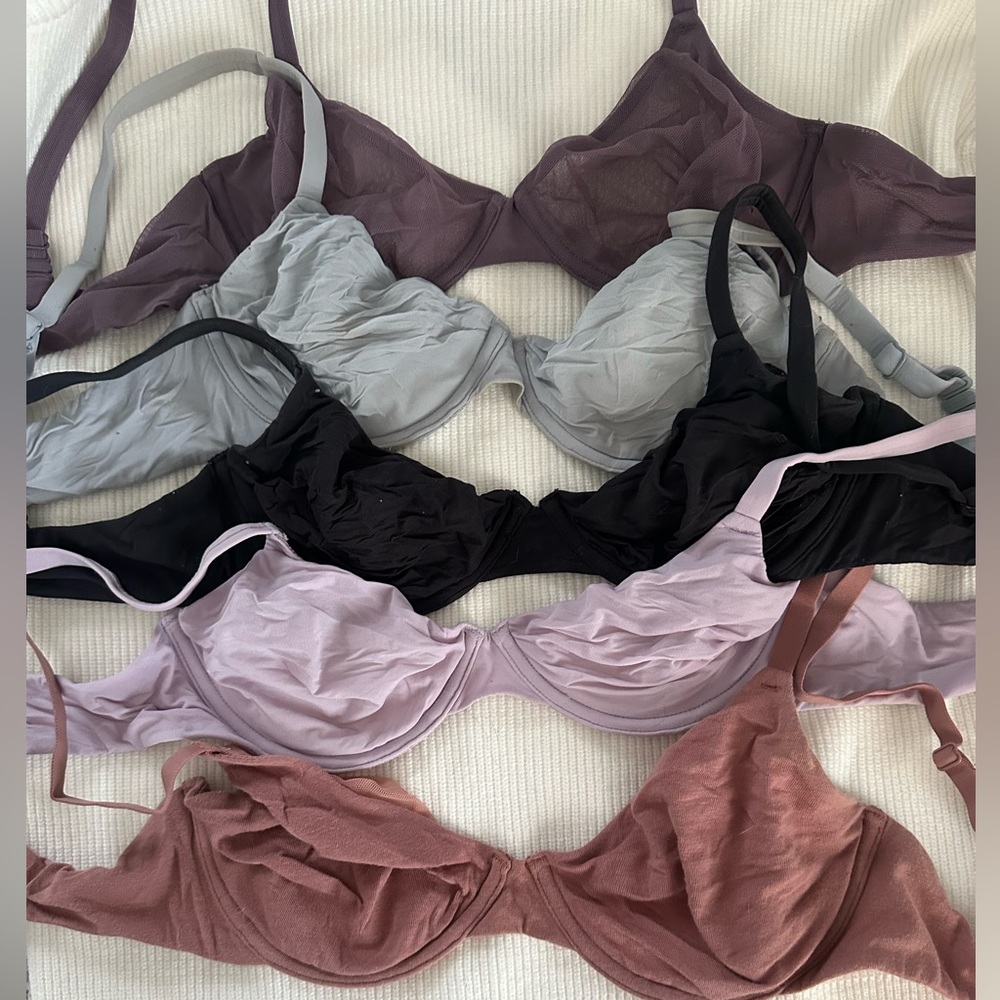 Skims Fits Everybody unlined mesh bra - set of 5